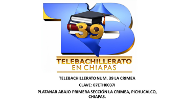 Plataforma Educativa Telebachillerato 39 Estación Crimea